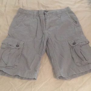 American Eagle Gray Cargo Shorts